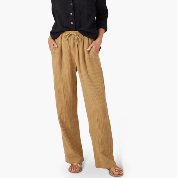 XiRENA Pants - Xirena | Dylan Gauzy Cotton Pants in Goldfield